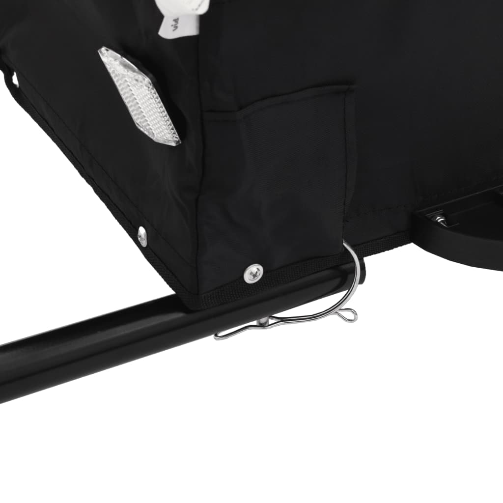 vidaXL Przyczepka rowerowa, czarno-szara, 30 kg, żelazo