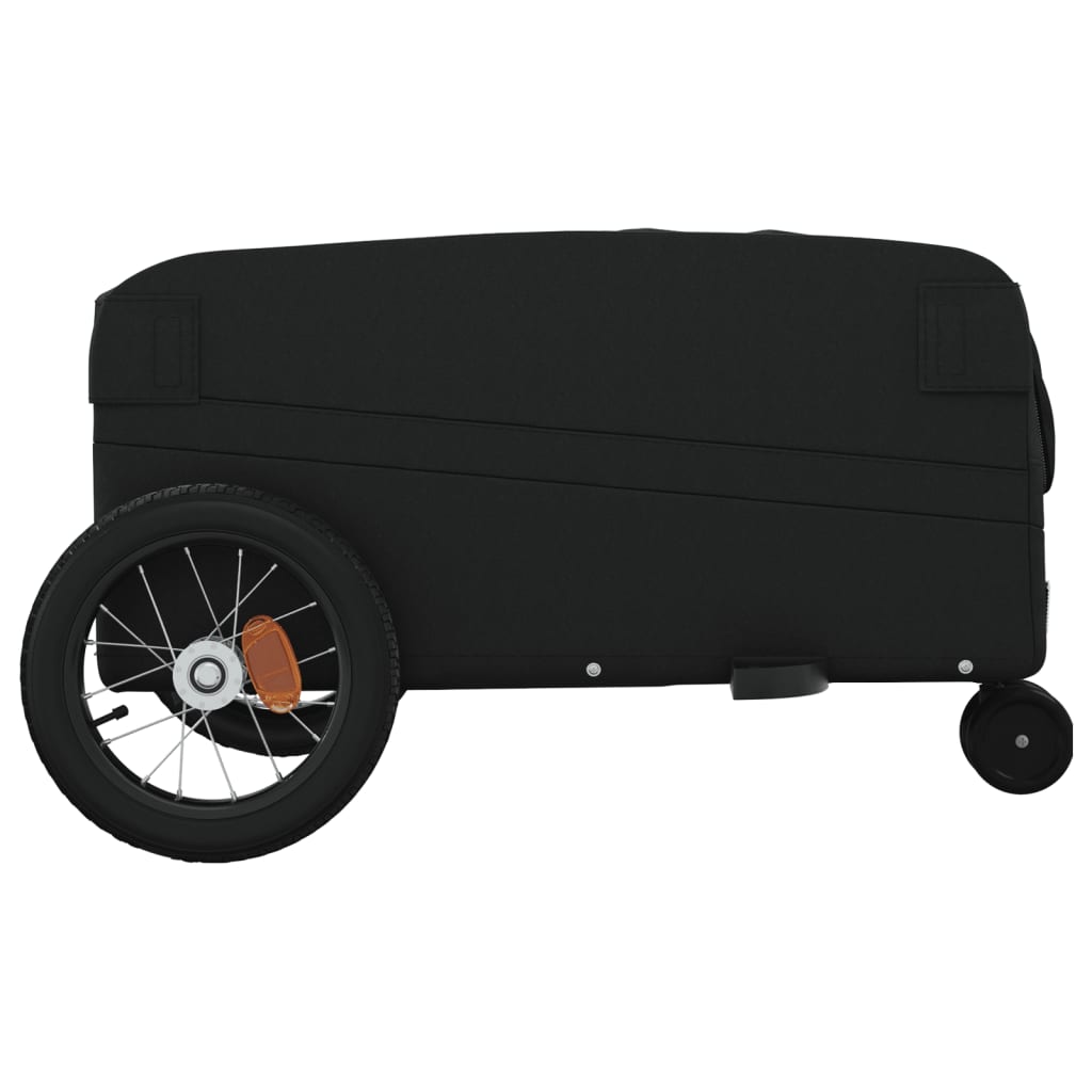 vidaXL Przyczepka rowerowa dla zwierząt, czarna, 30 kg, żelazo