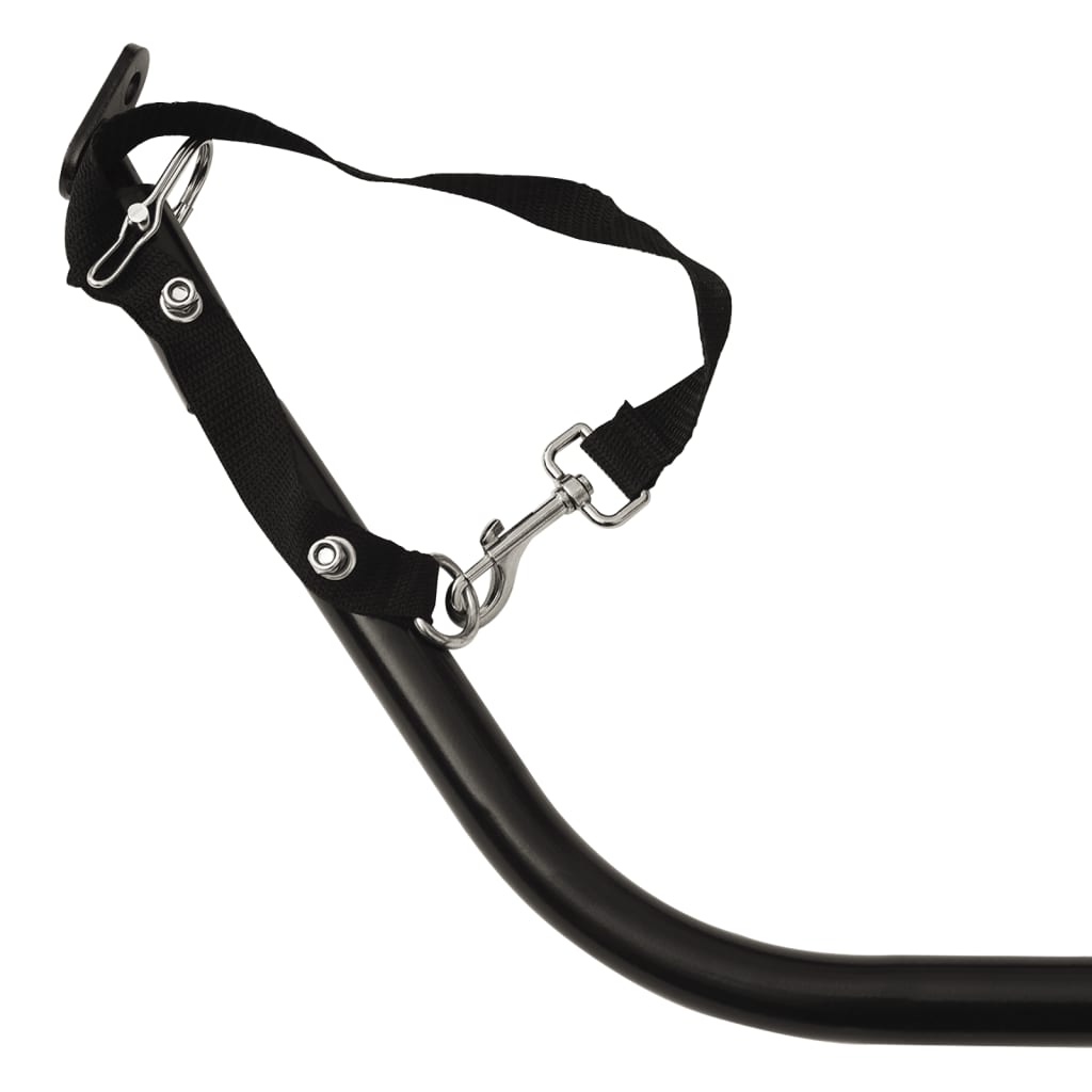 vidaXL Przyczepka rowerowa, czarno-zielona, 30 kg, żelazo