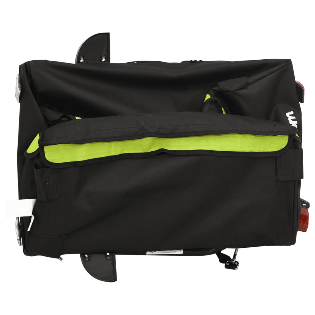 vidaXL Przyczepka rowerowa, czarno-zielona, 30 kg, żelazo