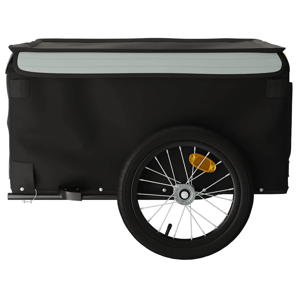 vidaXL Przyczepka rowerowa, czarno-szara, 45 kg, żelazo