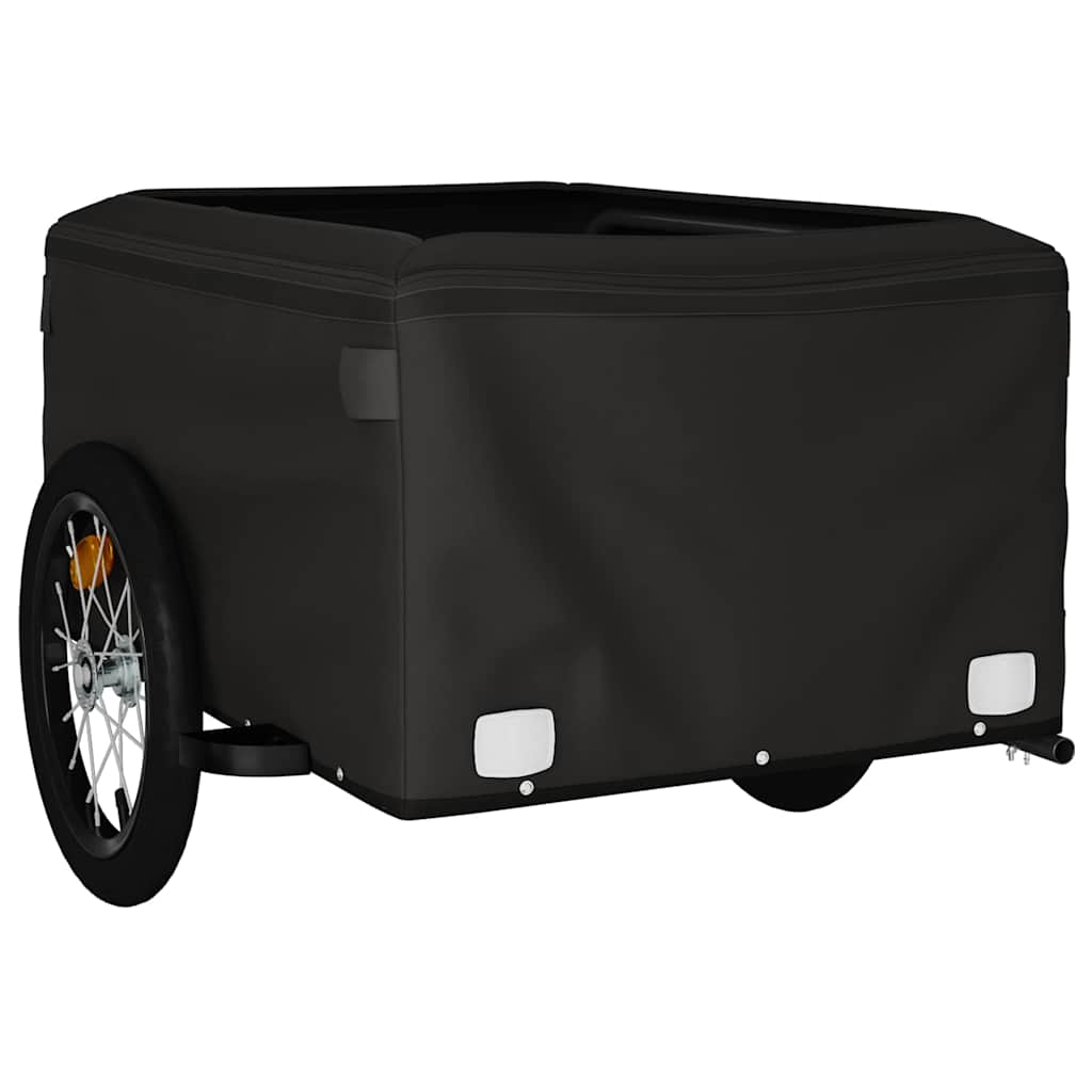 vidaXL Przyczepka rowerowa, czarno-szara, 45 kg, żelazo