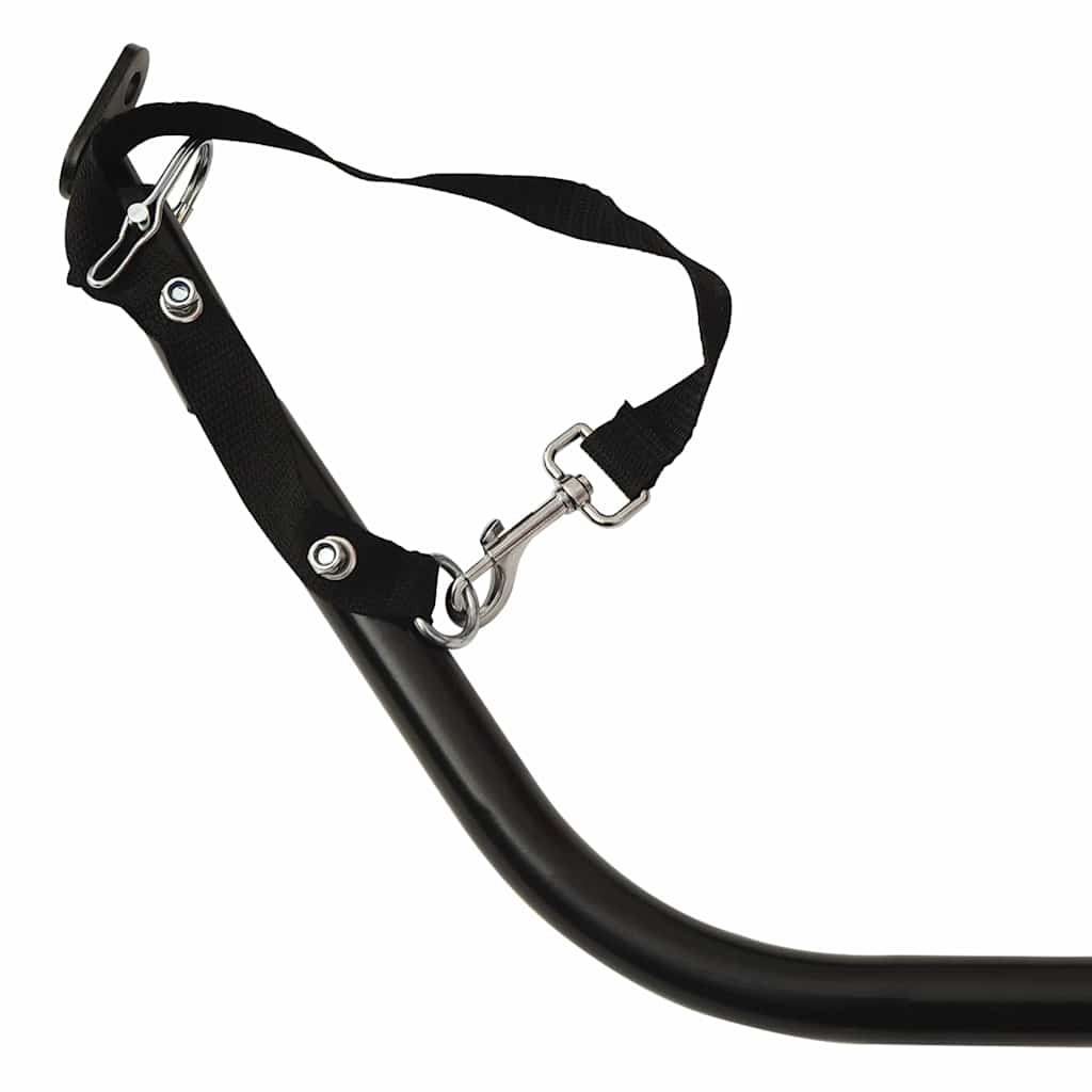 vidaXL Przyczepka rowerowa, czarno-szara, 45 kg, żelazo