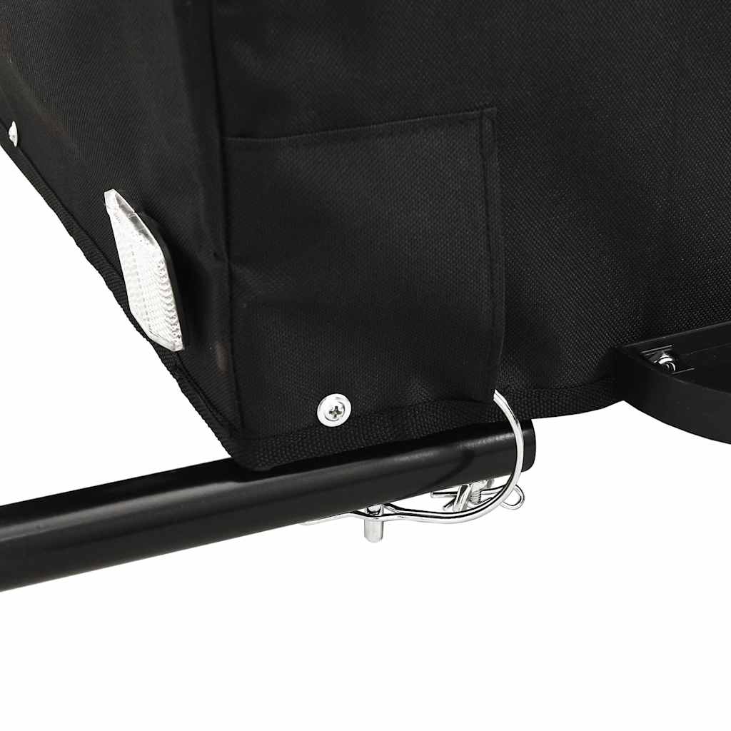 vidaXL Przyczepka rowerowa, czarno-szara, 45 kg, żelazo