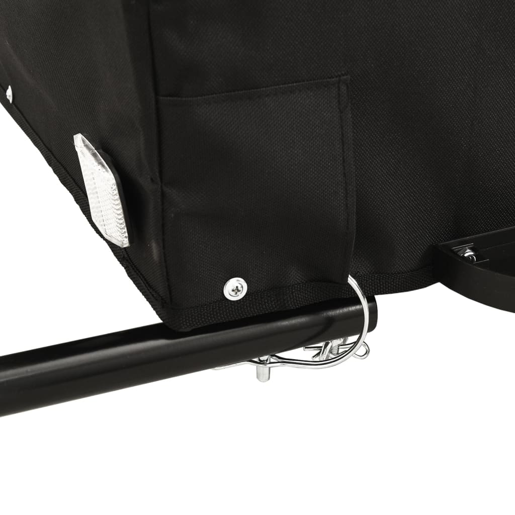 vidaXL Przyczepka rowerowa, czarno-żółta, 45 kg, żelazo