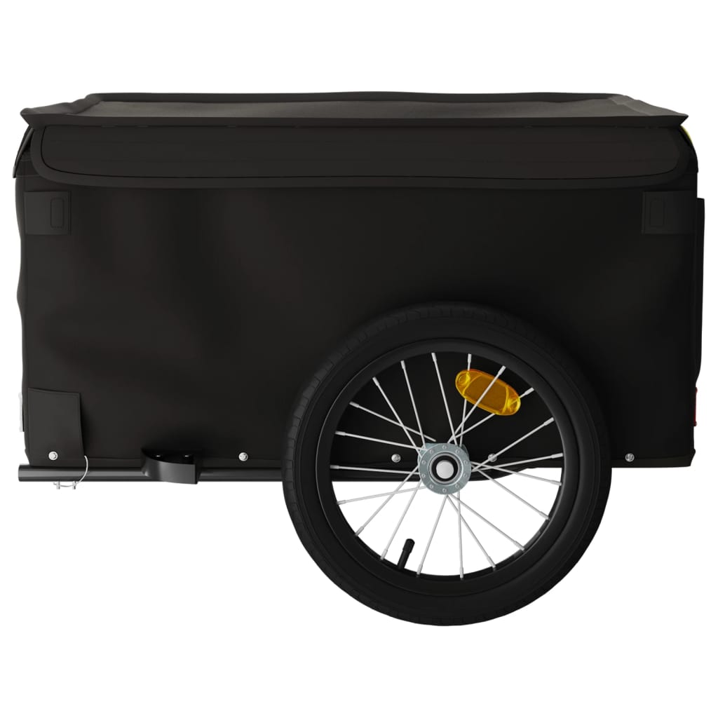 vidaXL Przyczepka rowerowa, czarna, 45 kg, żelazo