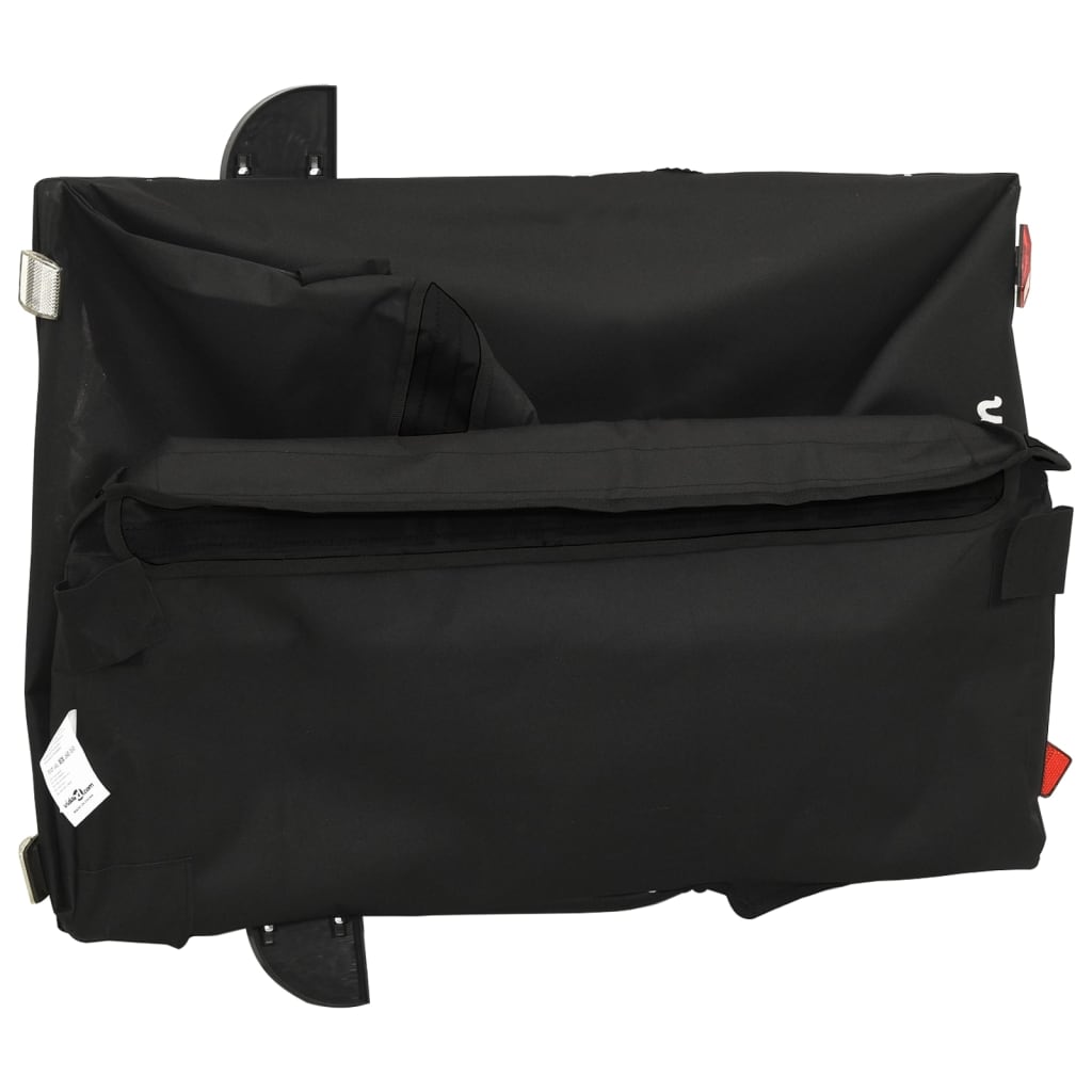 vidaXL Przyczepka rowerowa, czarna, 45 kg, żelazo