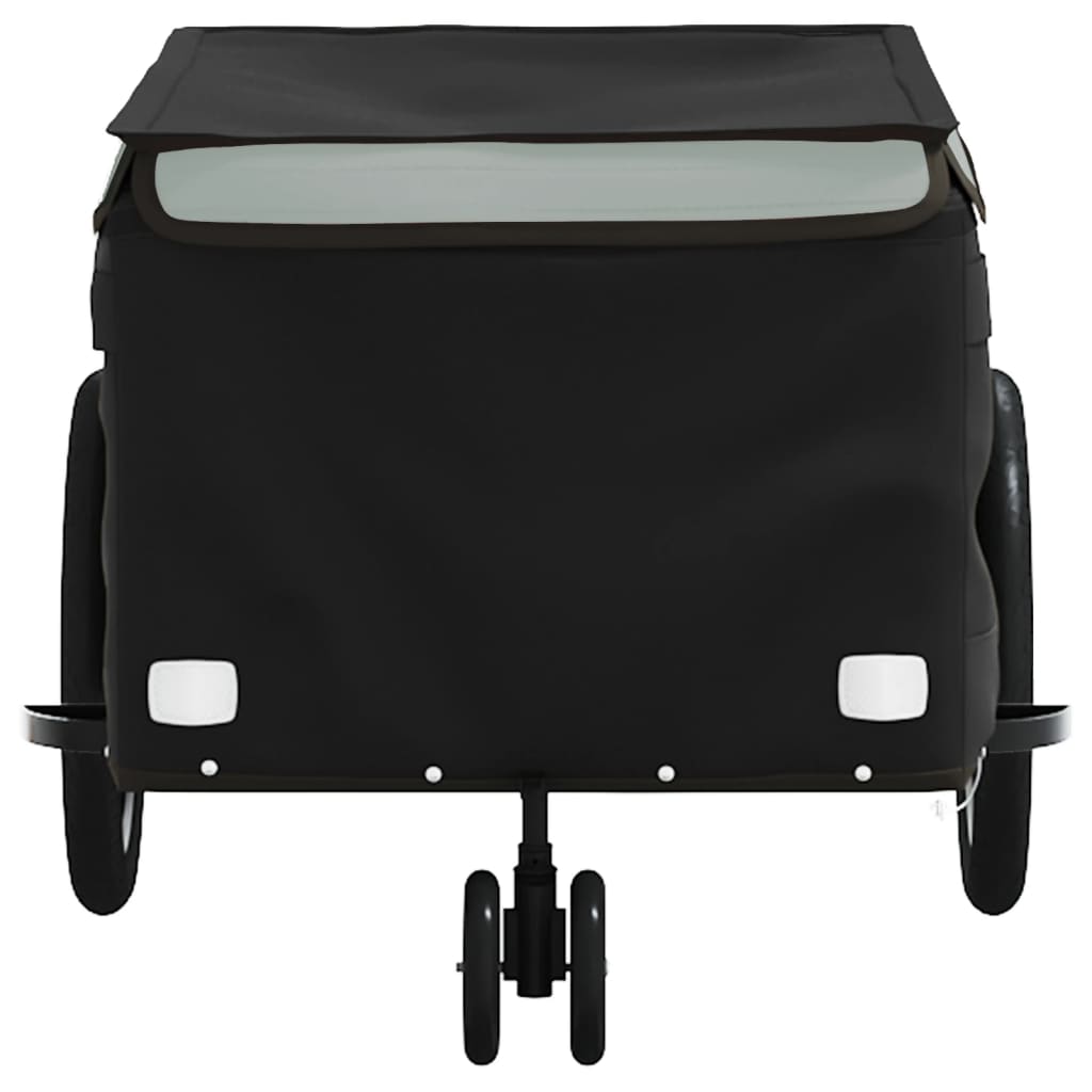 vidaXL Przyczepka rowerowa, czarno-szara, 30 kg, żelazo