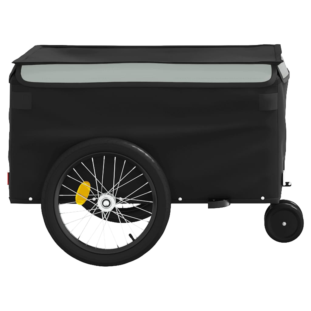 vidaXL Przyczepka rowerowa, czarno-szara, 30 kg, żelazo