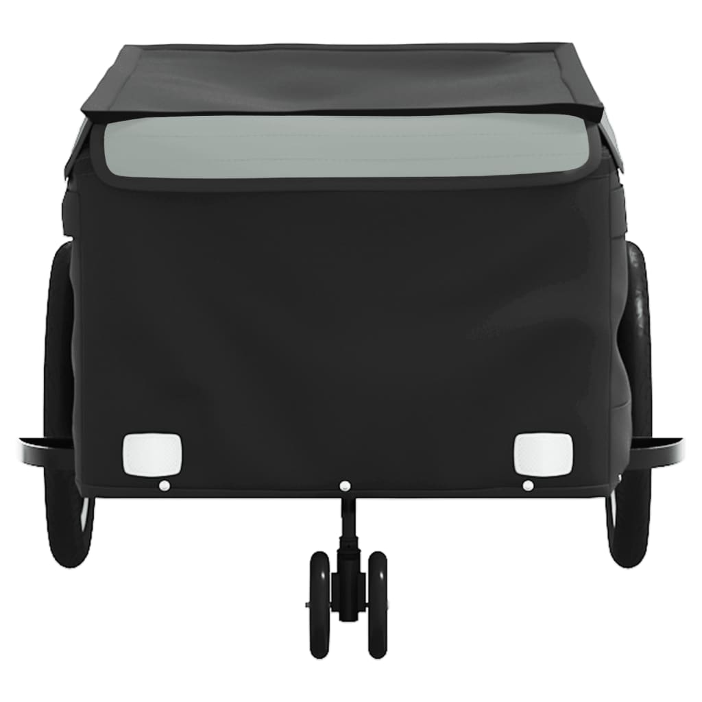vidaXL Przyczepka rowerowa, czarno-szara, 45 kg, żelazo