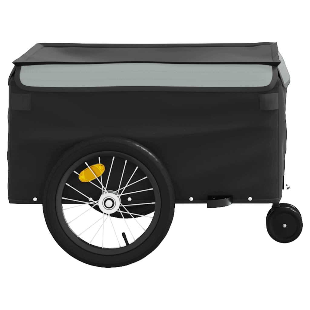 vidaXL Przyczepka rowerowa, czarno-szara, 45 kg, żelazo