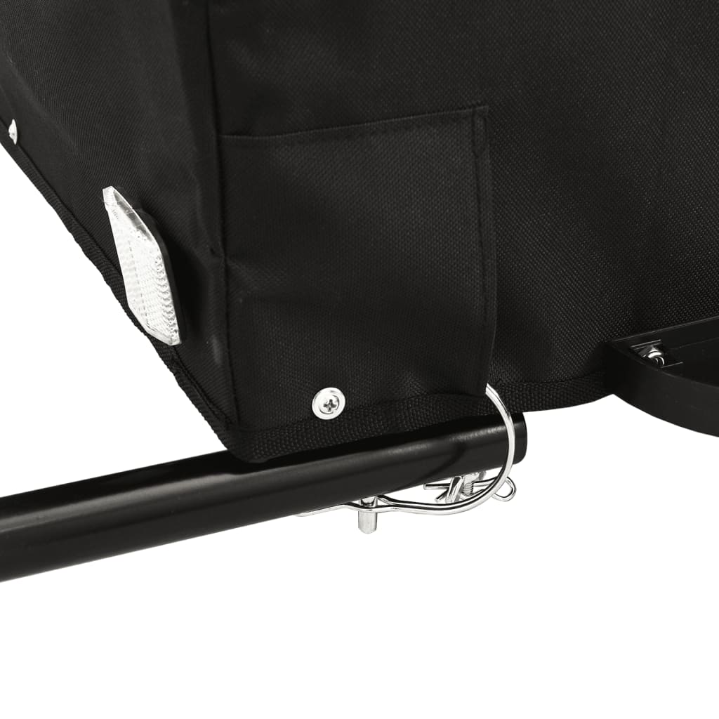 vidaXL Przyczepka rowerowa, czarno-żółta, 45 kg, żelazo