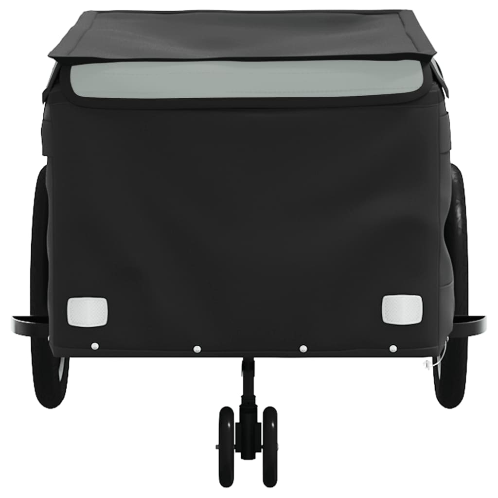 vidaXL Przyczepka rowerowa, czarno-szara, 45 kg, żelazo