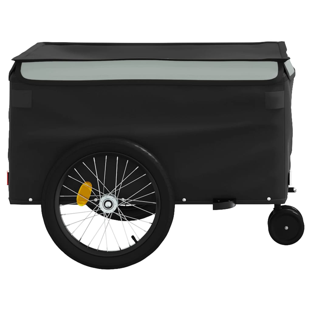 vidaXL Przyczepka rowerowa, czarno-szara, 45 kg, żelazo