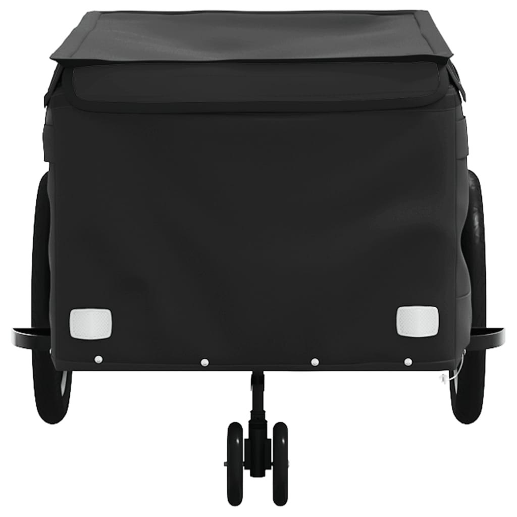 vidaXL Przyczepka rowerowa, czarna, 45 kg, żelazo