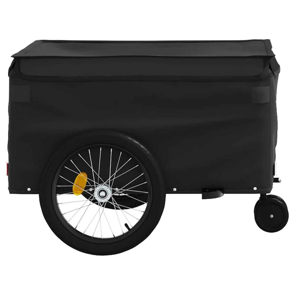 vidaXL Przyczepka rowerowa, czarna, 45 kg, żelazo