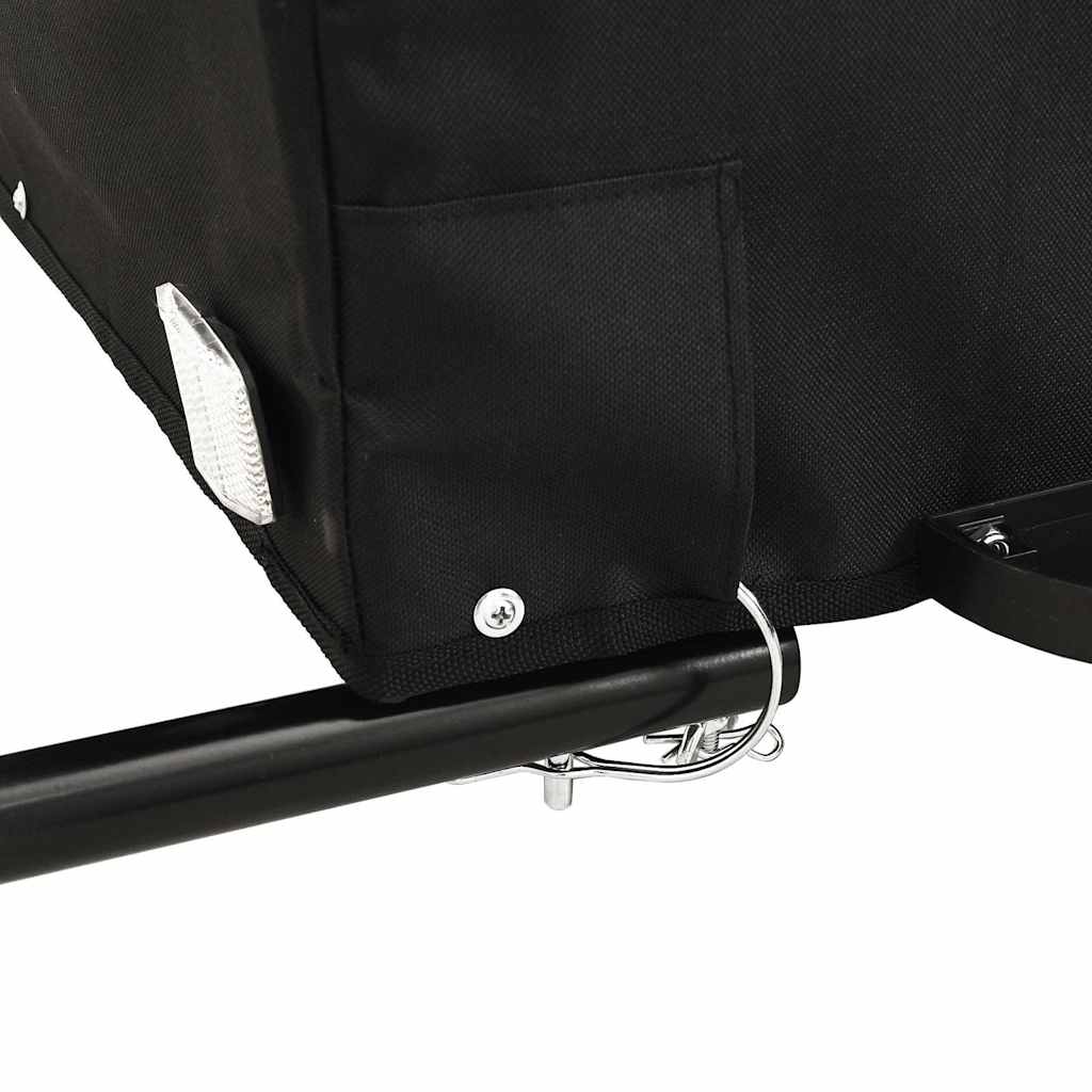vidaXL Przyczepka rowerowa, czarno-zielona, 45 kg, żelazo