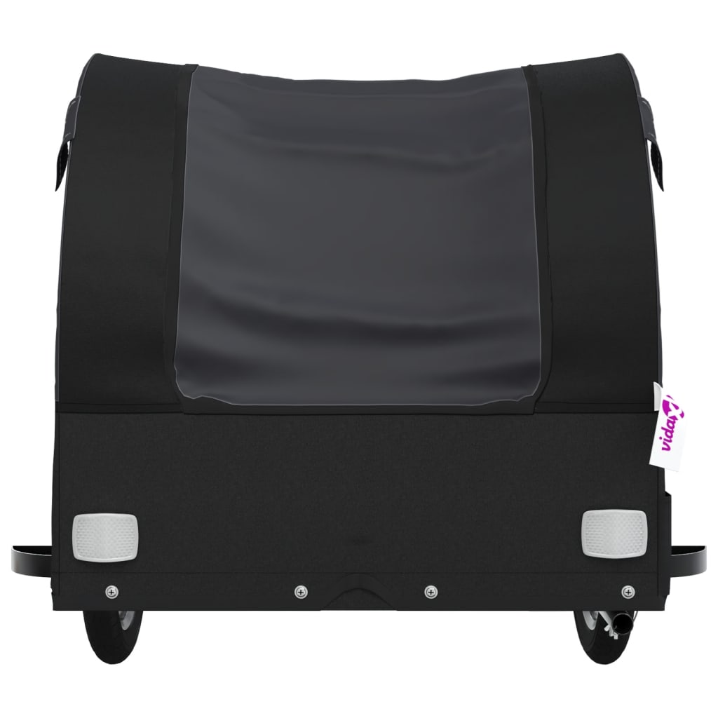vidaXL Przyczepka rowerowa, czarna, 45 kg, żelazo