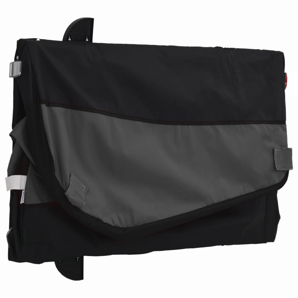 vidaXL Przyczepka rowerowa, czarna, 45 kg, żelazo