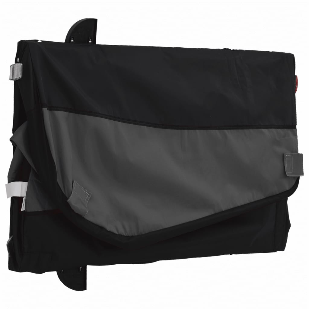 vidaXL Przyczepka rowerowa, czarna, 45 kg, żelazo