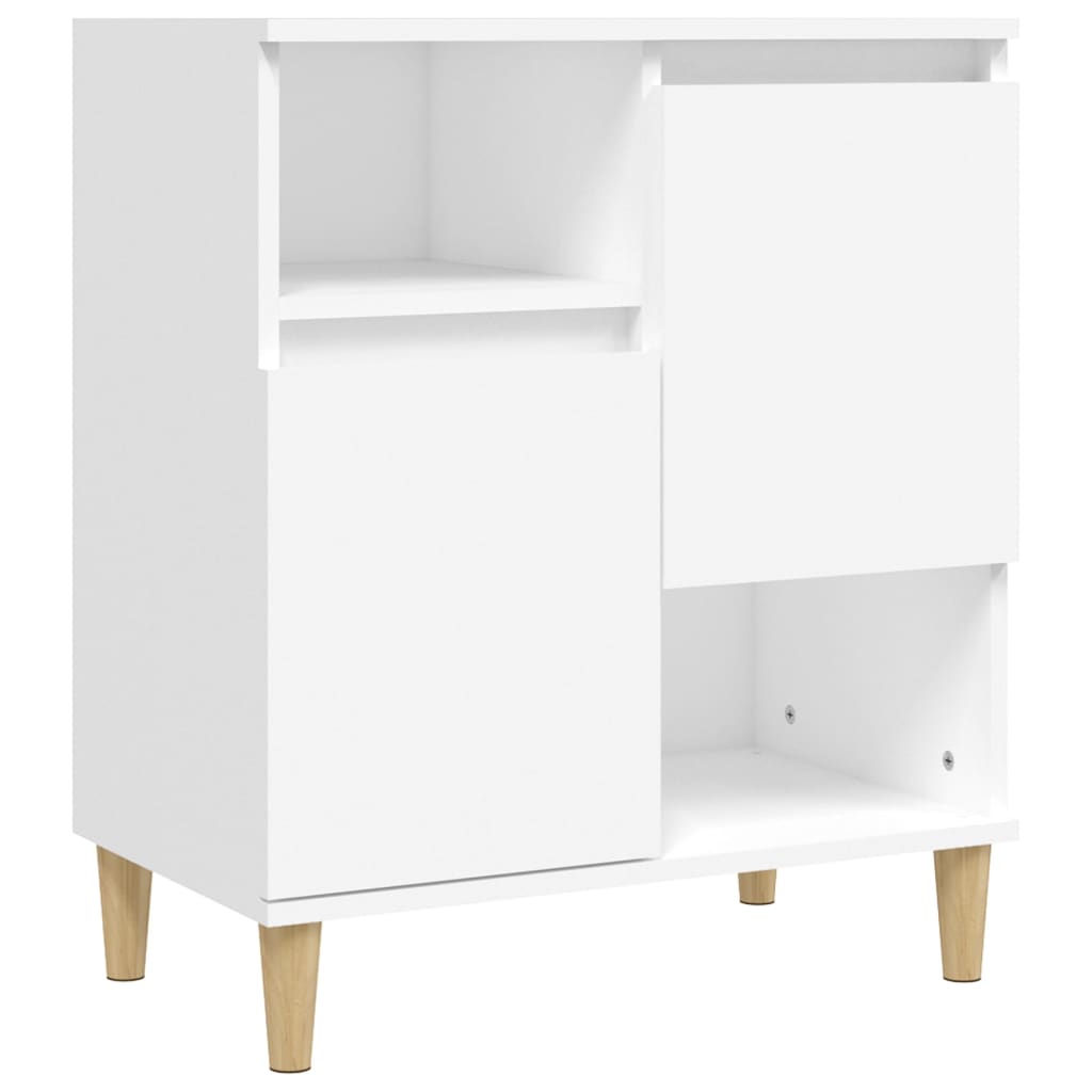 vidaXL Komody, 3 szt., białe, 60x35x70 cm, materiał drewnopochodny