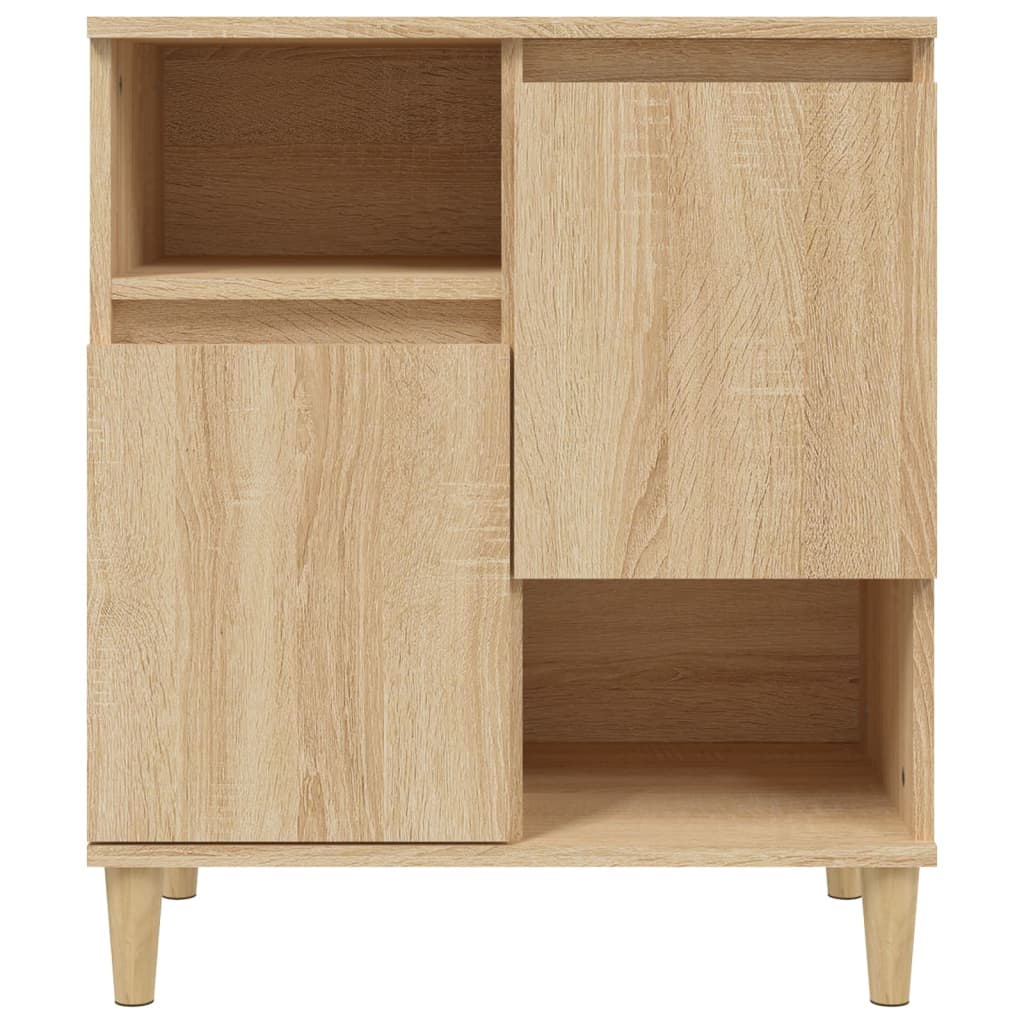 vidaXL Komody, 3 szt, dąb sonoma, 60x35x70 cm, materiał drewnopochodny