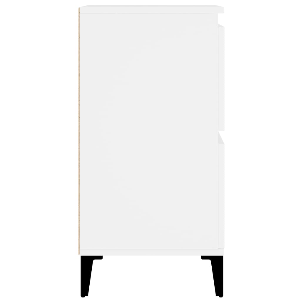 vidaXL Komody, 2 szt., białe, 60x35x70 cm, materiał drewnopochodny