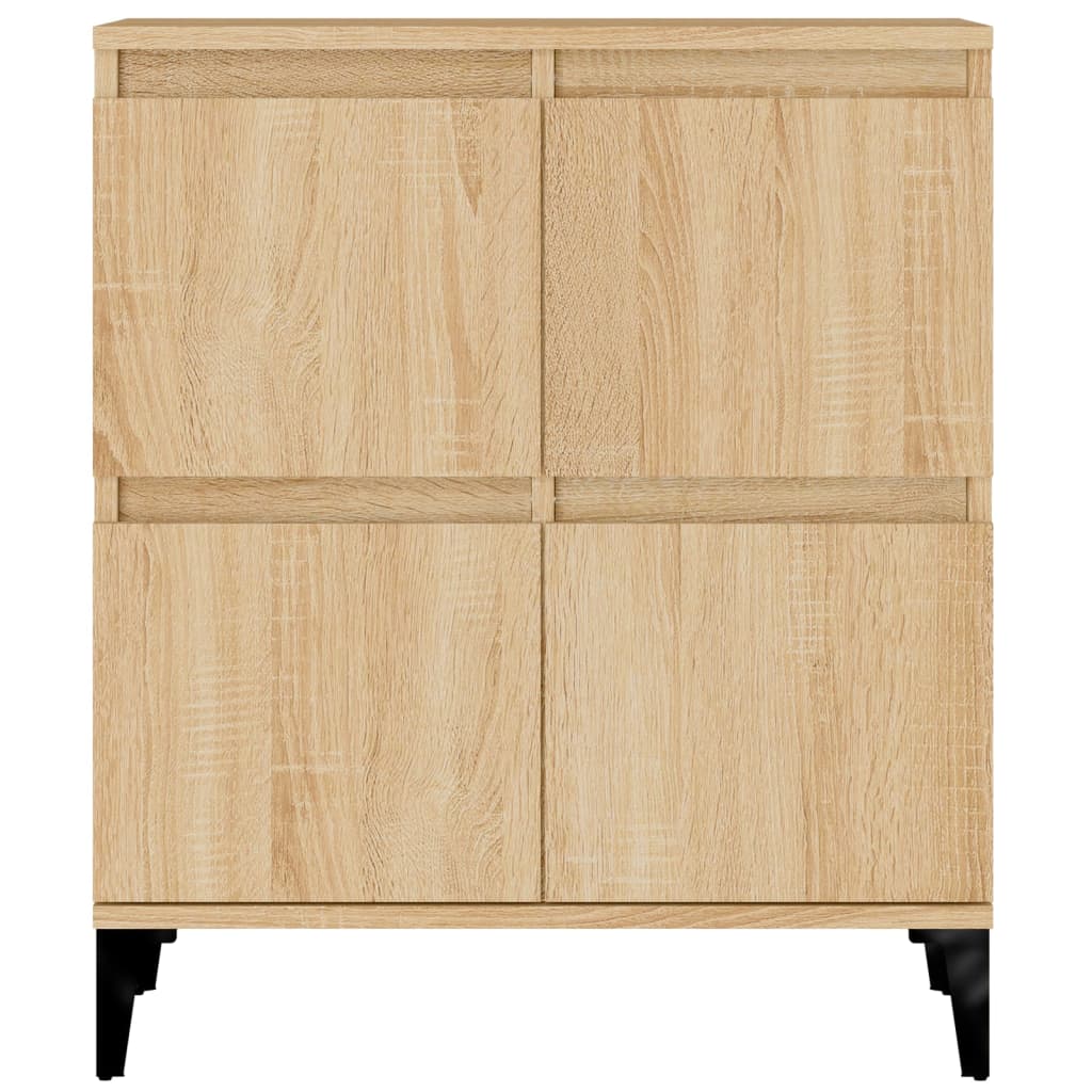 vidaXL Komody, 2 szt., dąb sonoma, 60x35x70cm, materiał drewnopochodny