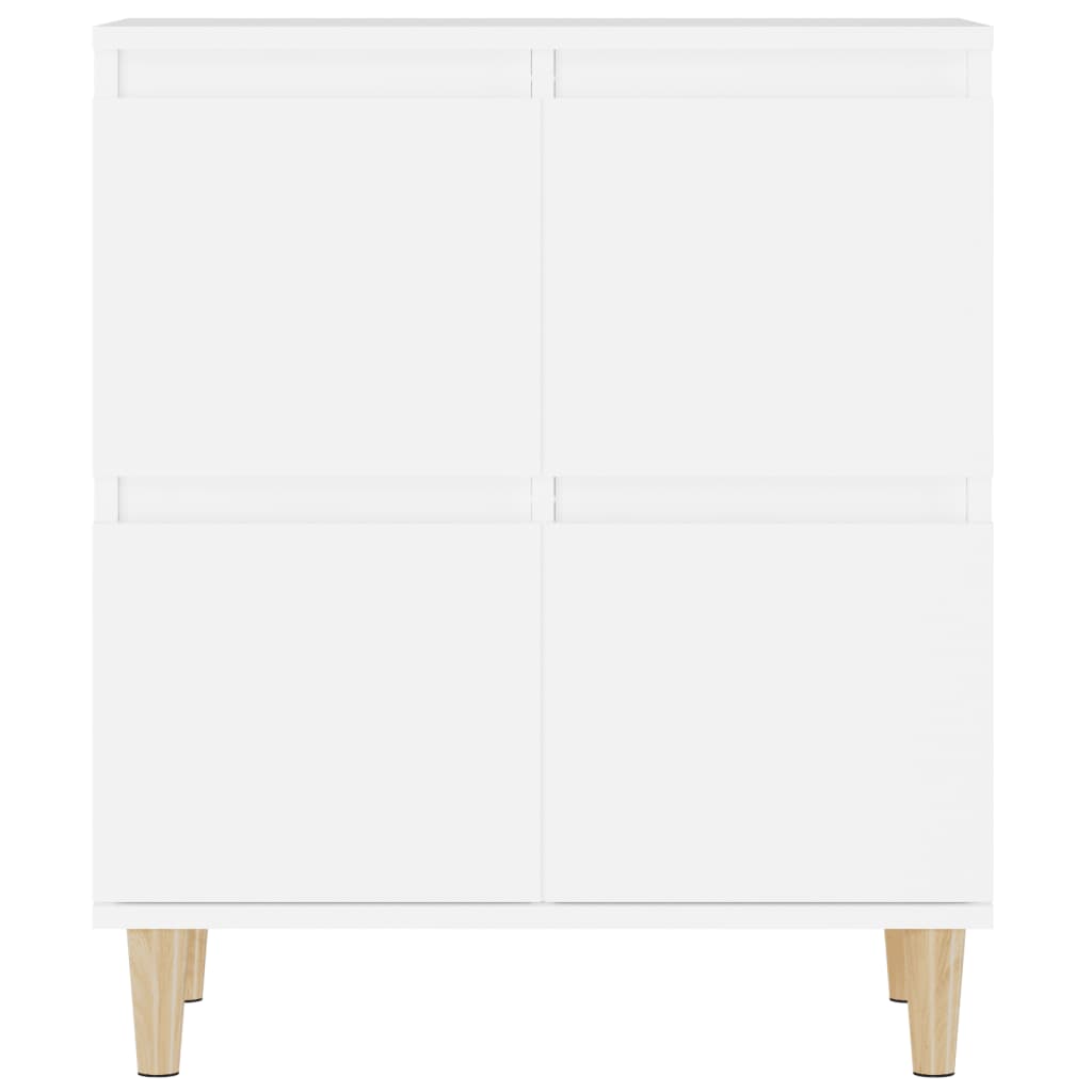 vidaXL Komody, 3 szt., białe, 60x35x70 cm, materiał drewnopochodny
