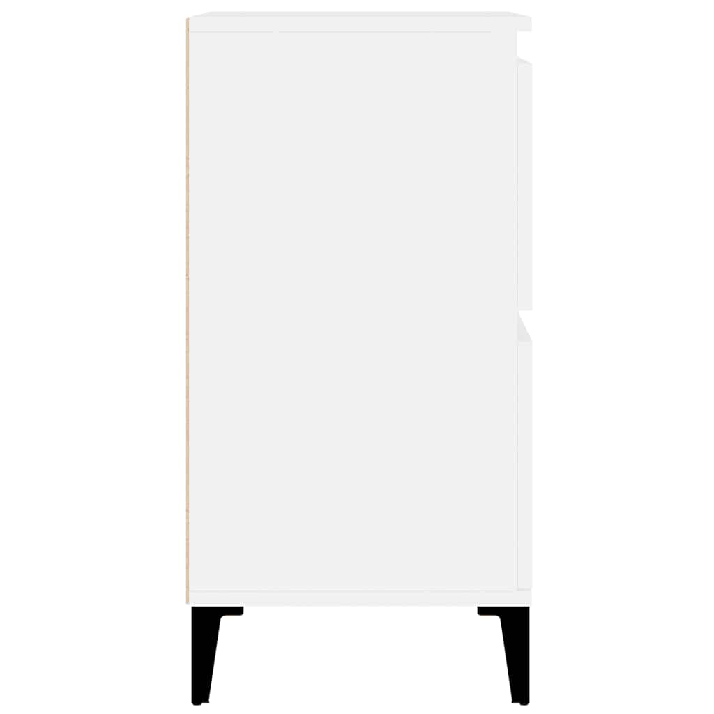 vidaXL Komody, 3 szt., białe, 60x35x70 cm, materiał drewnopochodny