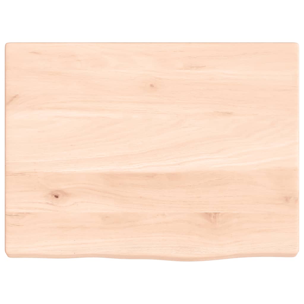 vidaXL Blat do łazienki, 40x30x2 cm, surowe, lite drewno