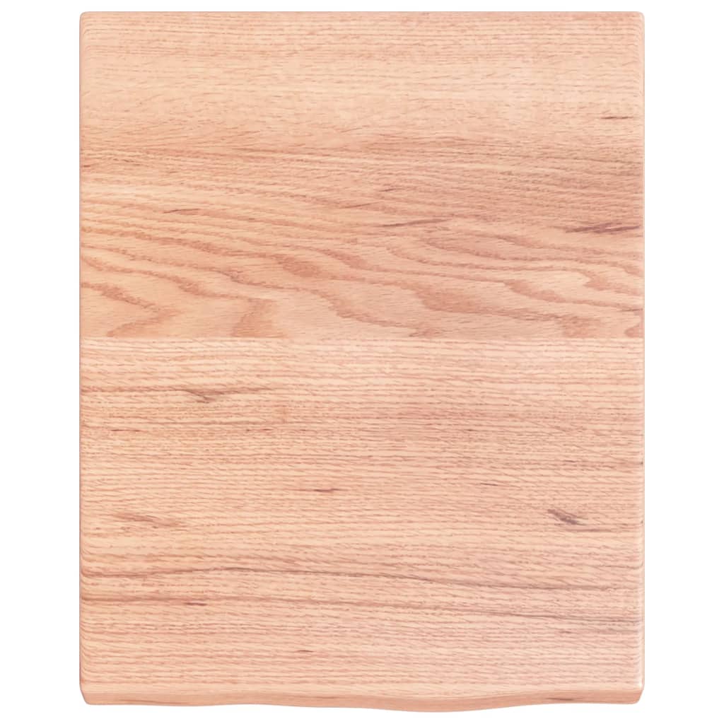 vidaXL Blat do łazienki, jasnobrązowy, 40x50x(2-4) cm, lite drewno