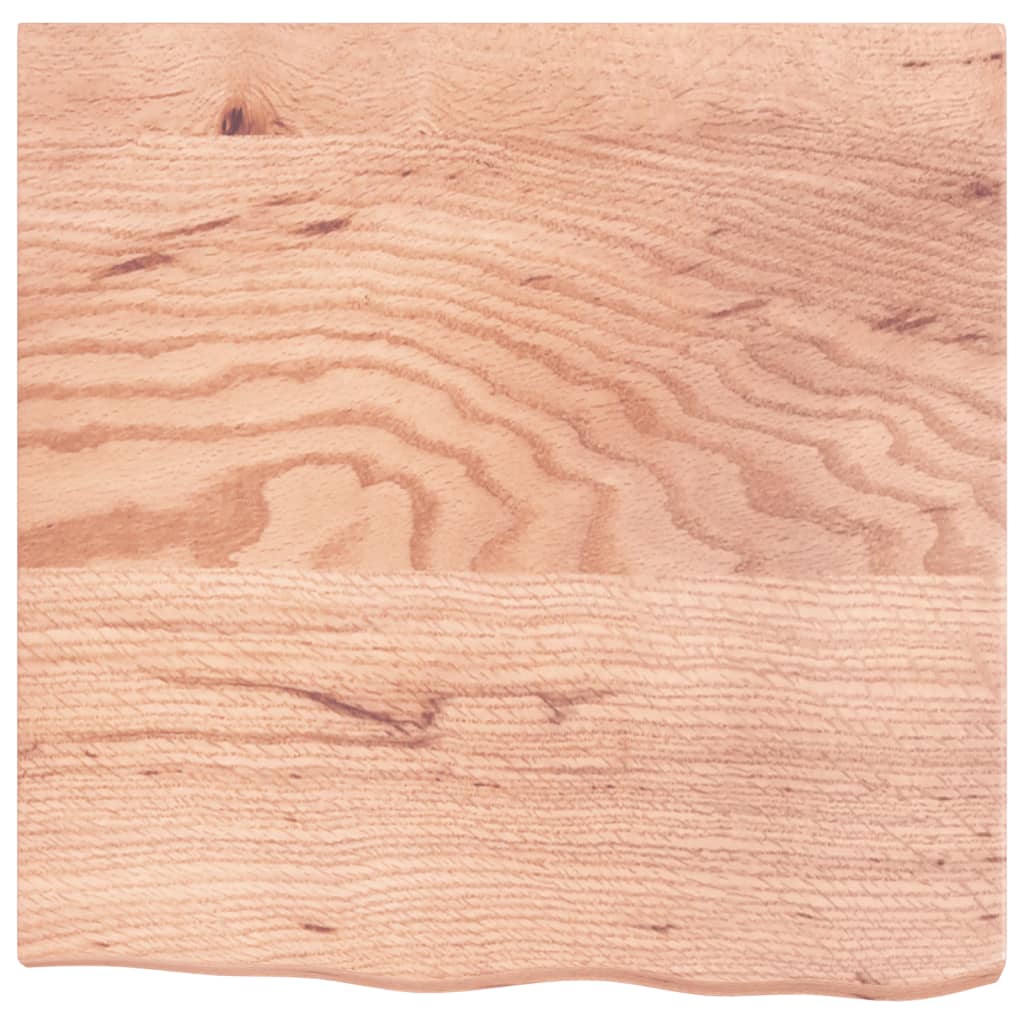 vidaXL Blat do łazienki, jasnobrązowy, 60x60x(2-4) cm, lite drewno