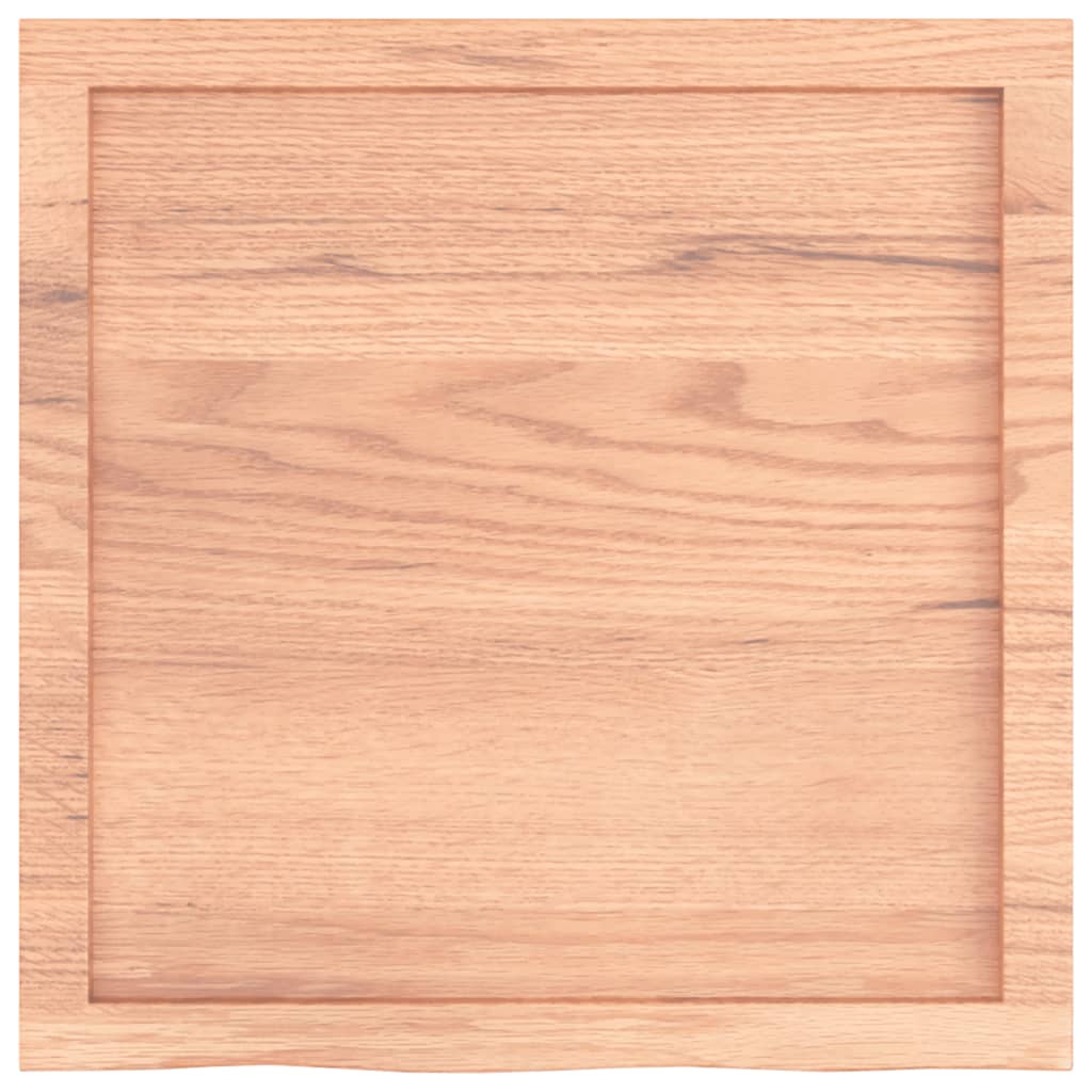 vidaXL Blat do łazienki, jasnobrązowy, 60x60x(2-4) cm, lite drewno