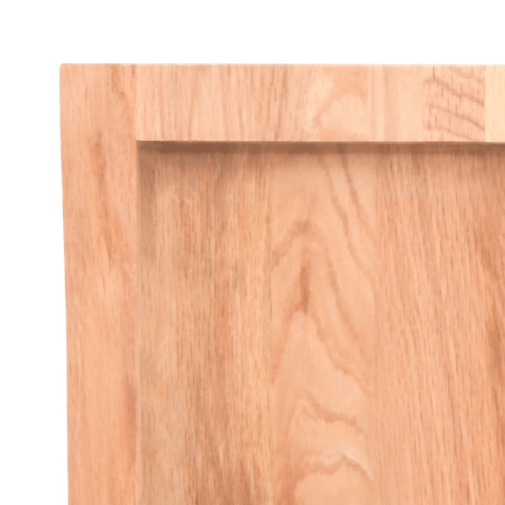 vidaXL Blat do łazienki, jasnobrązowy, 120x40x(2-4) cm, lite drewno
