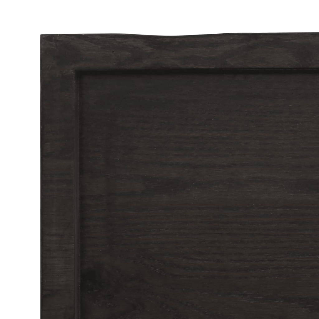 vidaXL Blat do łazienki, ciemnobrązowy, 40x50x(2-4) cm, lite drewno