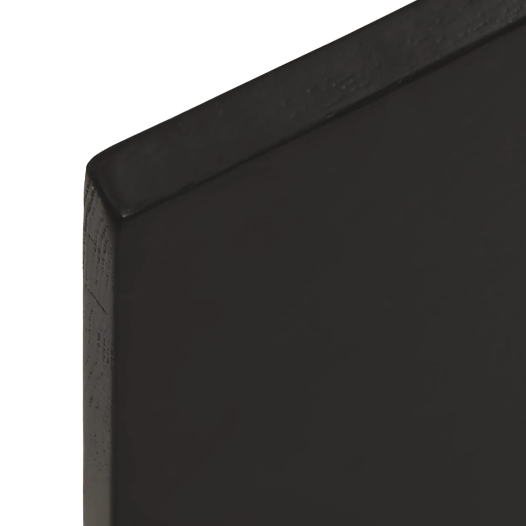 vidaXL Blat do łazienki, ciemnobrązowy, 40x50x(2-4) cm, lite drewno
