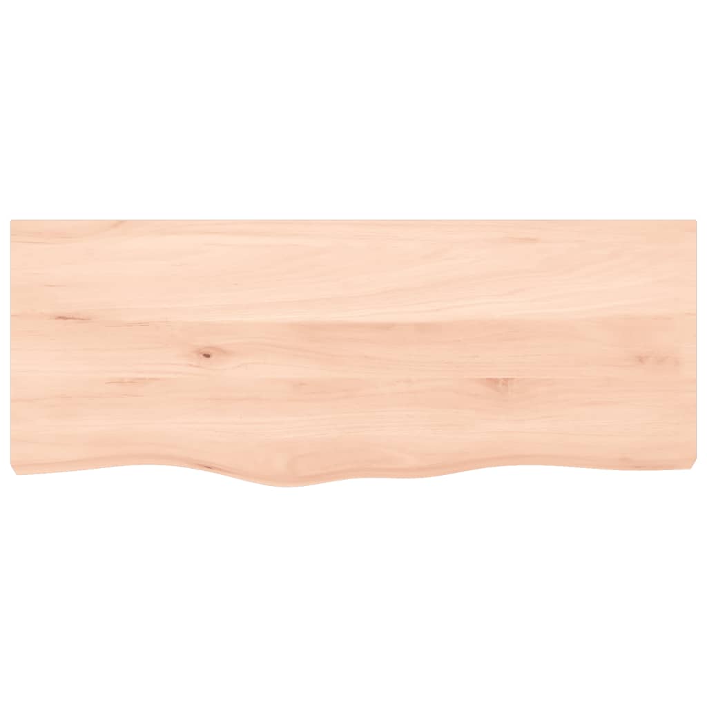 vidaXL Blat stołu, 100x40x(2-6) cm, surowe lite drewno dębowe