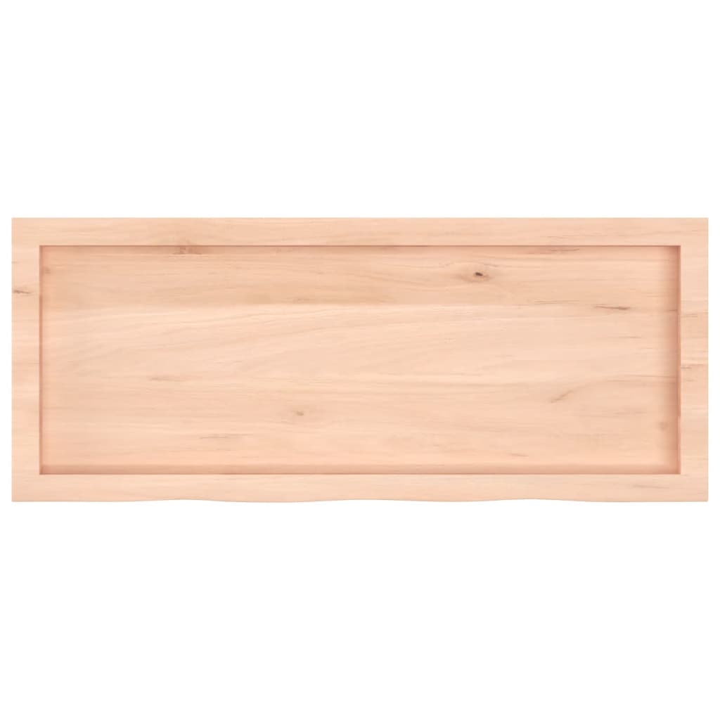 vidaXL Blat stołu, 100x40x(2-6) cm, surowe lite drewno dębowe