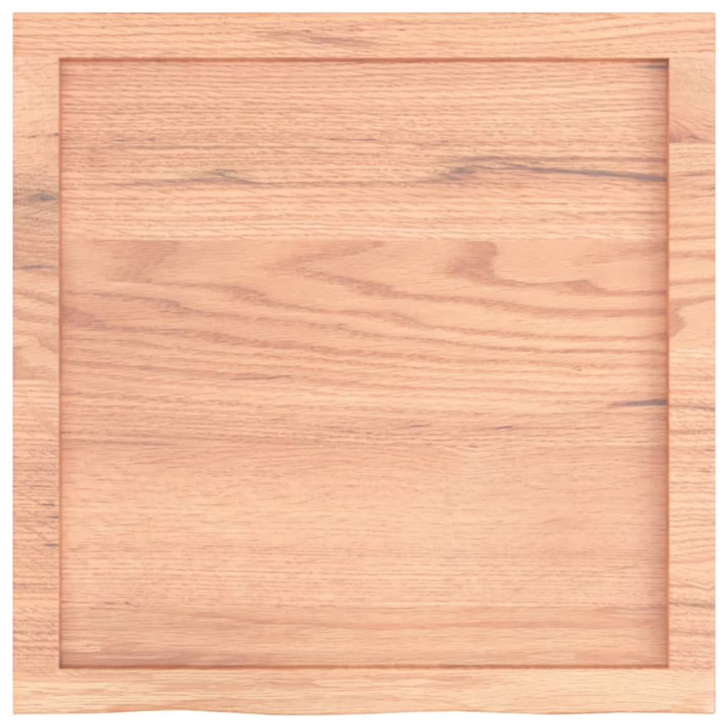 vidaXL Blat do stołu, jasnobrązowy, 60x60x(2-4)cm, lite drewno dębowe