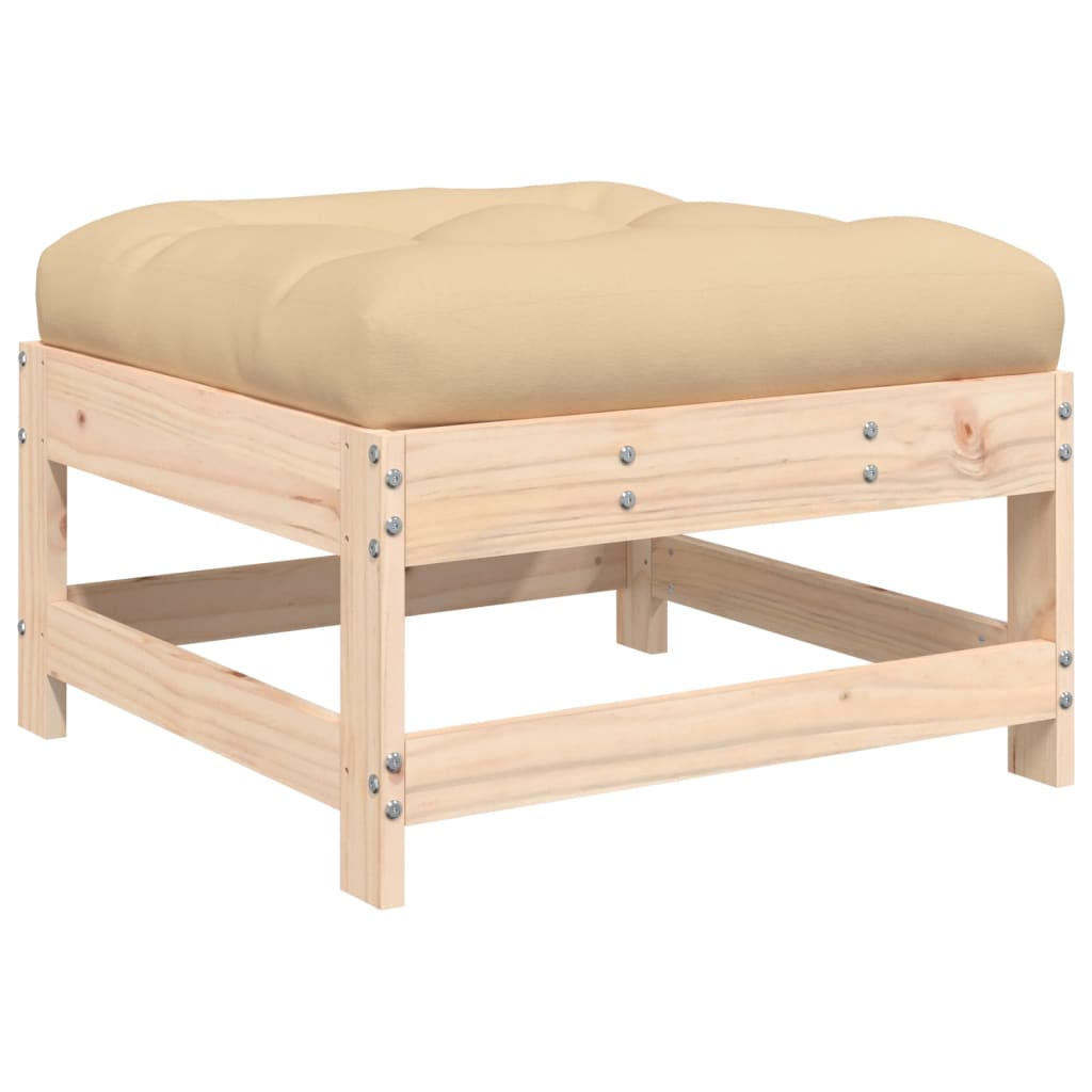 vidaXL 6-cz. zestaw wypoczynkowy do ogrodu, z poduszkami, lite drewno