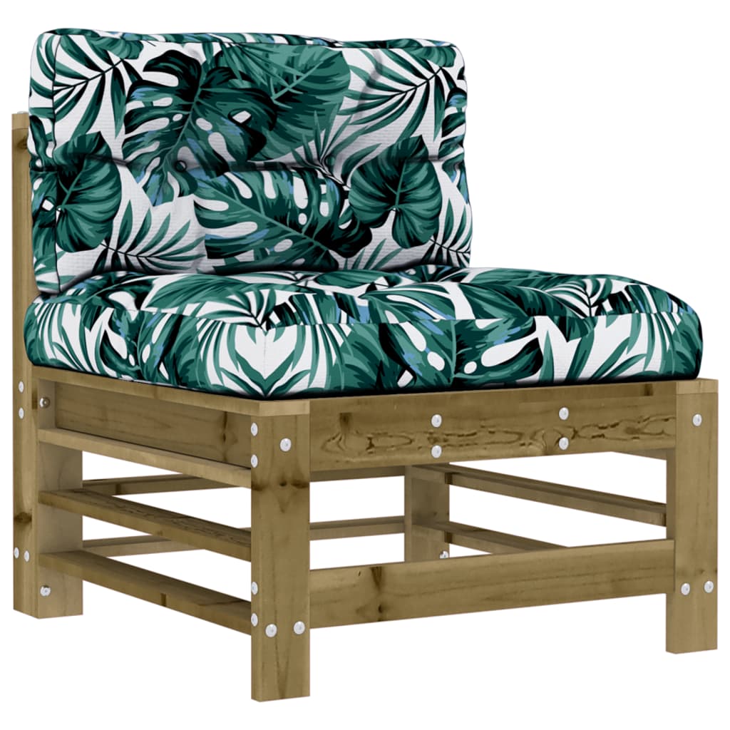 vidaXL 10-cz. zestaw mebli do ogrodu, z poduszkami, impregnowana sosna