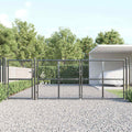 vidaXL Brama ogrodowa z siatki antracytowa 400x125 cm ocynkowana stal