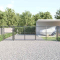 vidaXL Brama ogrodowa z siatki antracytowa 500x125 cm ocynkowana stal