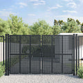 vidaXL Brama ogrodowa antracytowa 300x175 cm stalowa