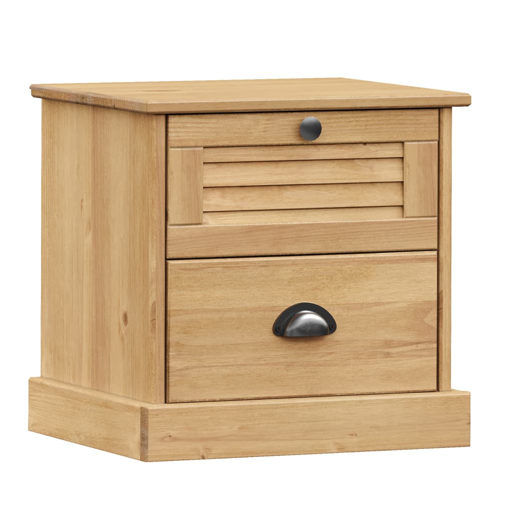 vidaXL Szafka nocna VIGO, 42x35x42 cm, lite drewno sosnowe