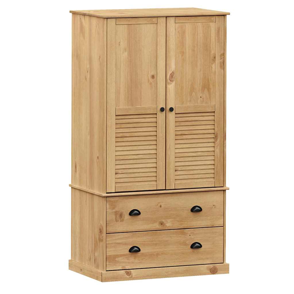 vidaXL Szafa VIGO, 90x55x170 cm, lite drewno sosnowe
