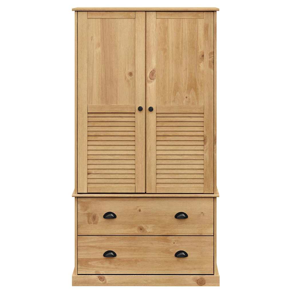 vidaXL Szafa VIGO, 90x55x170 cm, lite drewno sosnowe