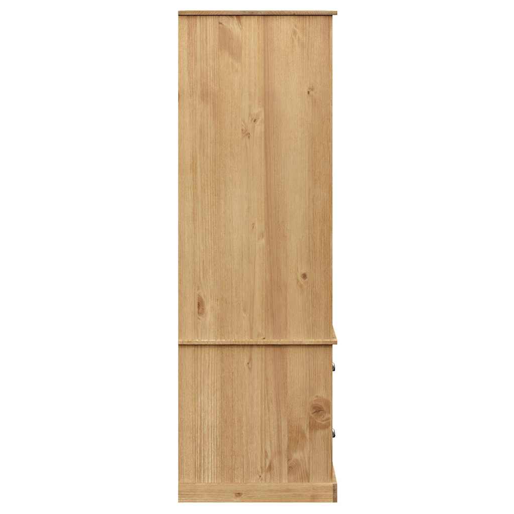vidaXL Szafa VIGO, 90x55x170 cm, lite drewno sosnowe