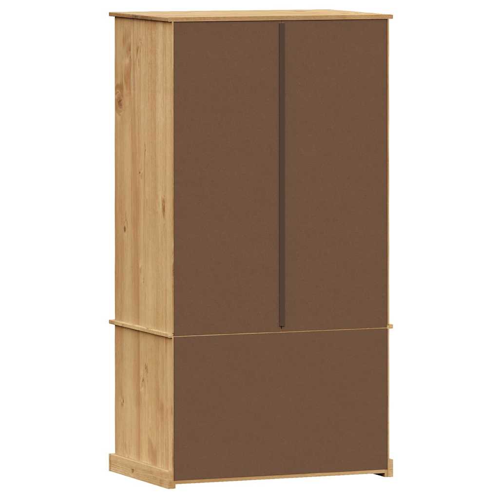 vidaXL Szafa VIGO, 90x55x170 cm, lite drewno sosnowe